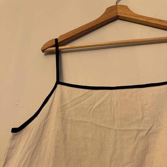 NWOT Tan/Black Linen Maxi Dress One Size - Picture 4 of 5